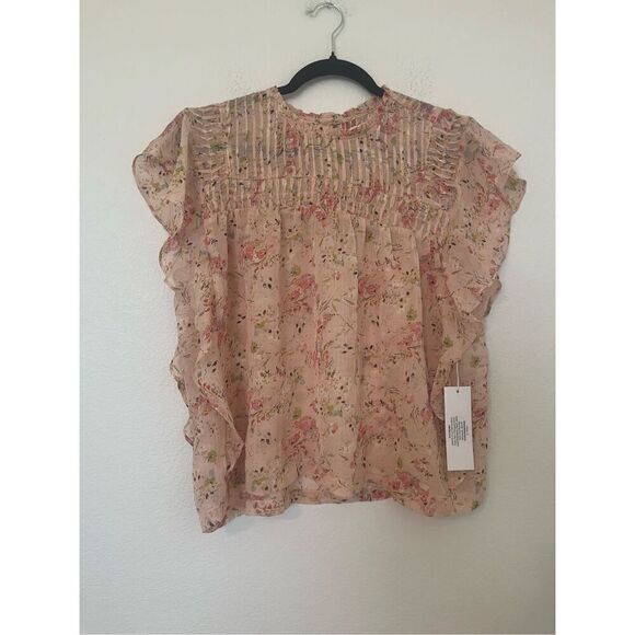 Bishop & Young NWT Shelby Flutter Sleeve Blouse NEW - Picture 3 of 6